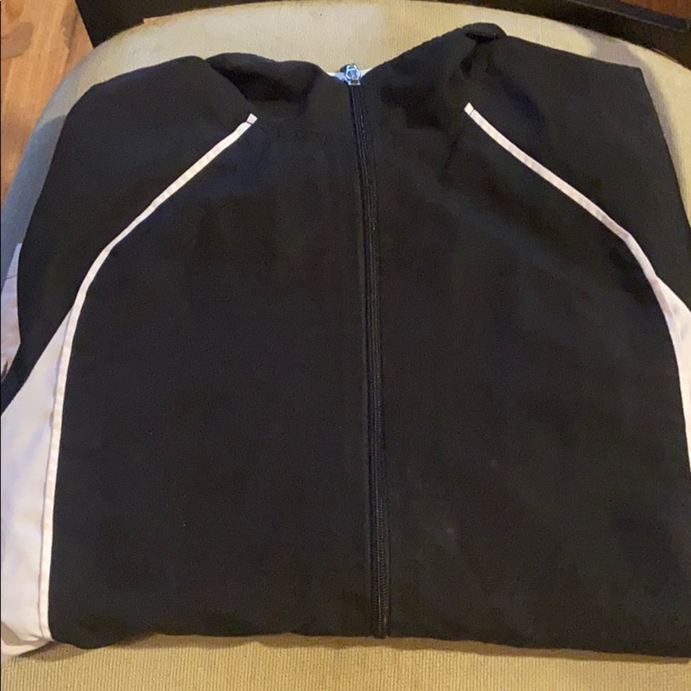 Black and white danskins athletic jacket